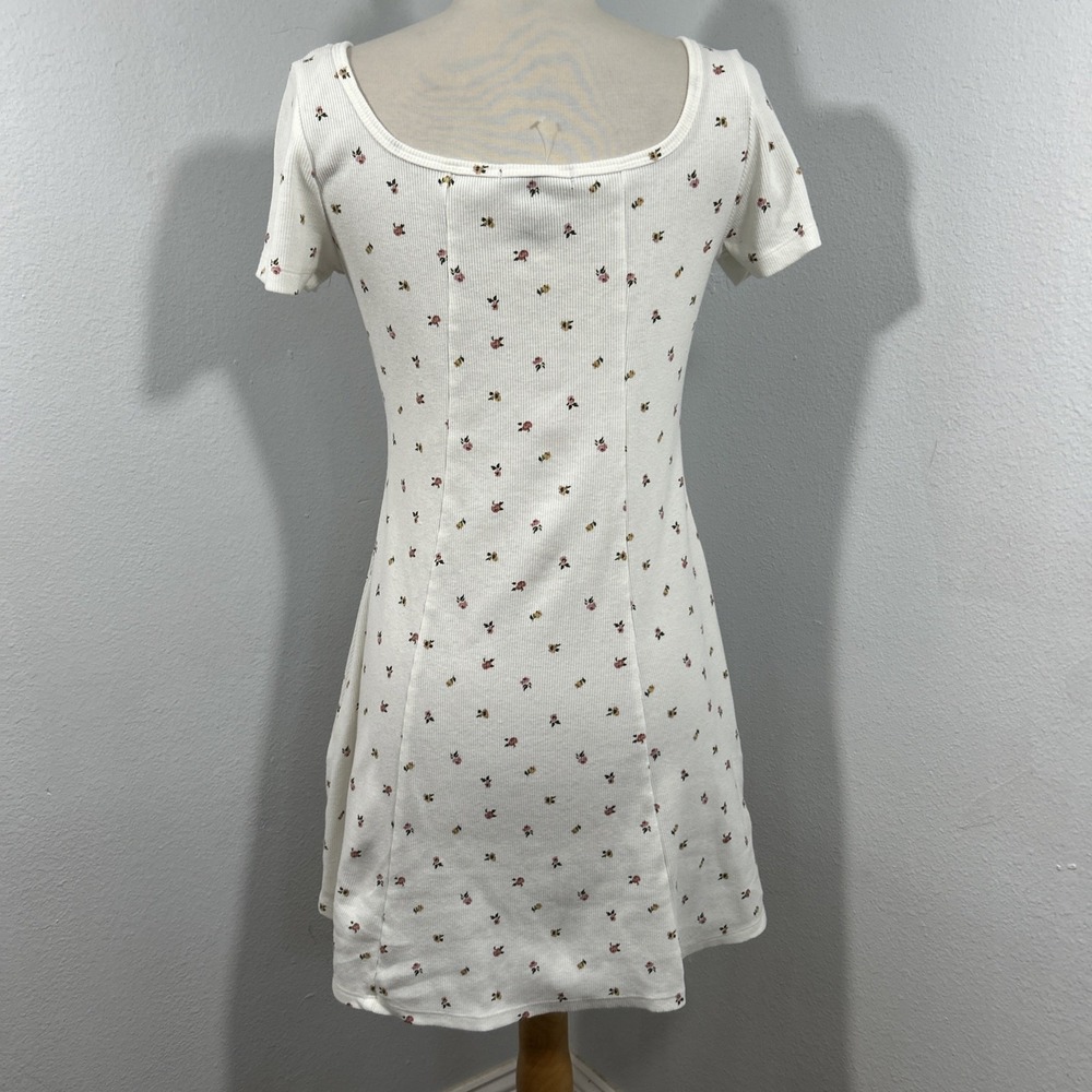 Forever 21 Mini Dress Womens M Floral Babydoll Kawaii Himekaji Gyaru Cottagecore - Picture 4 of 9
